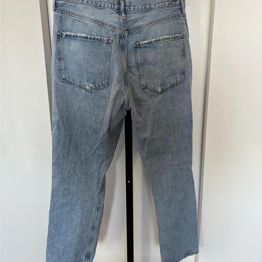 Agolde Light High Rise Distressed Straight Jeans 30 - Picture 7 of 7